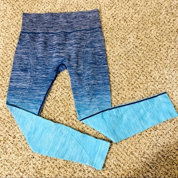 ELECTRIC YOGA•blue faded ombré leggings woman L - Picture 3 of 7